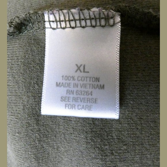 Dressbarn Green Henley Top Size XL - Picture 8 of 8